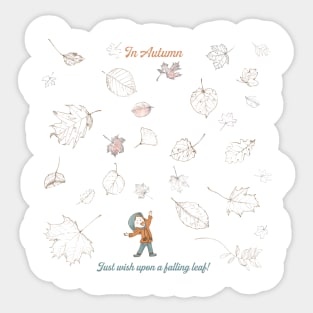 Just a wish - Autumn Sticker